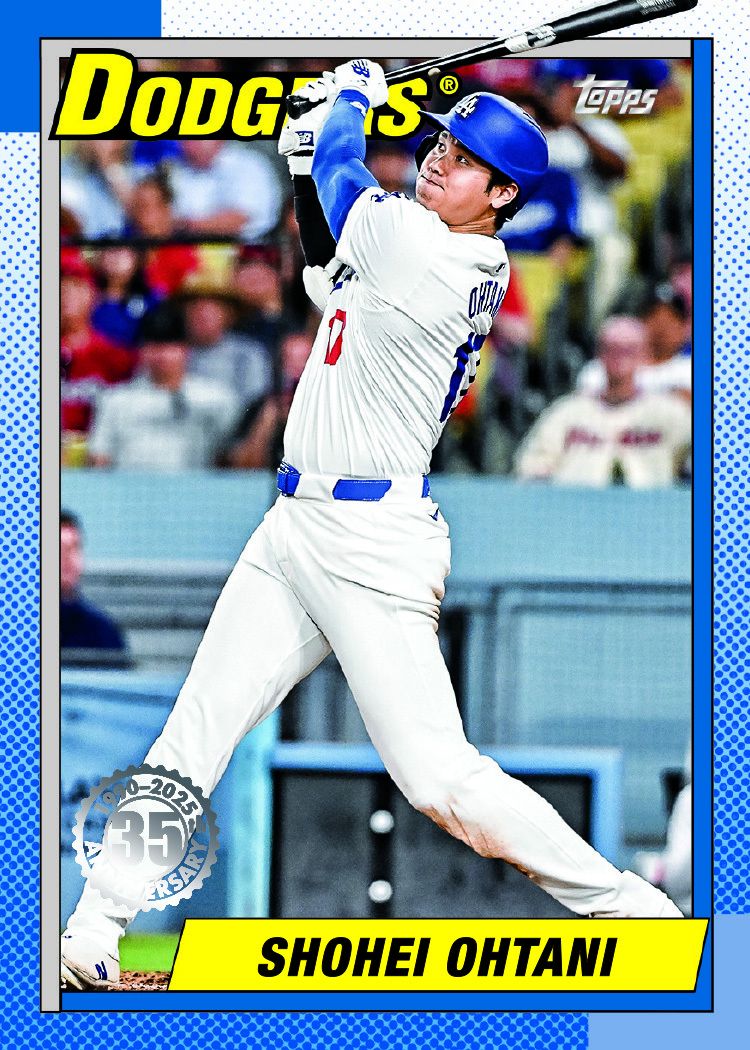 Visuel de la carte issue de la collection topps Series 1 Baseball présentant le joueur Shohei Ohtani des Dodgers