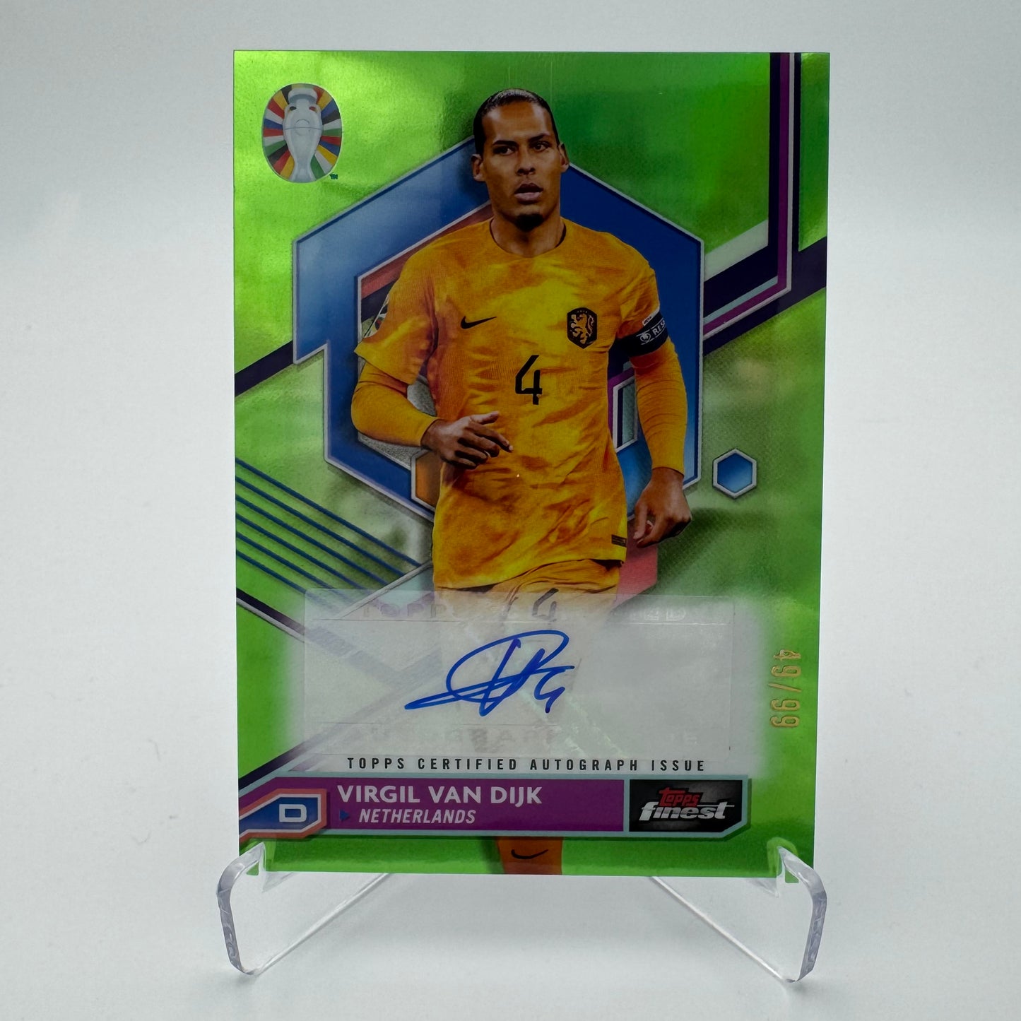 Virgil Van Dijk - Netherlands - ITopps Finest Road to UEFA EURO 2024 - Auto 49/99