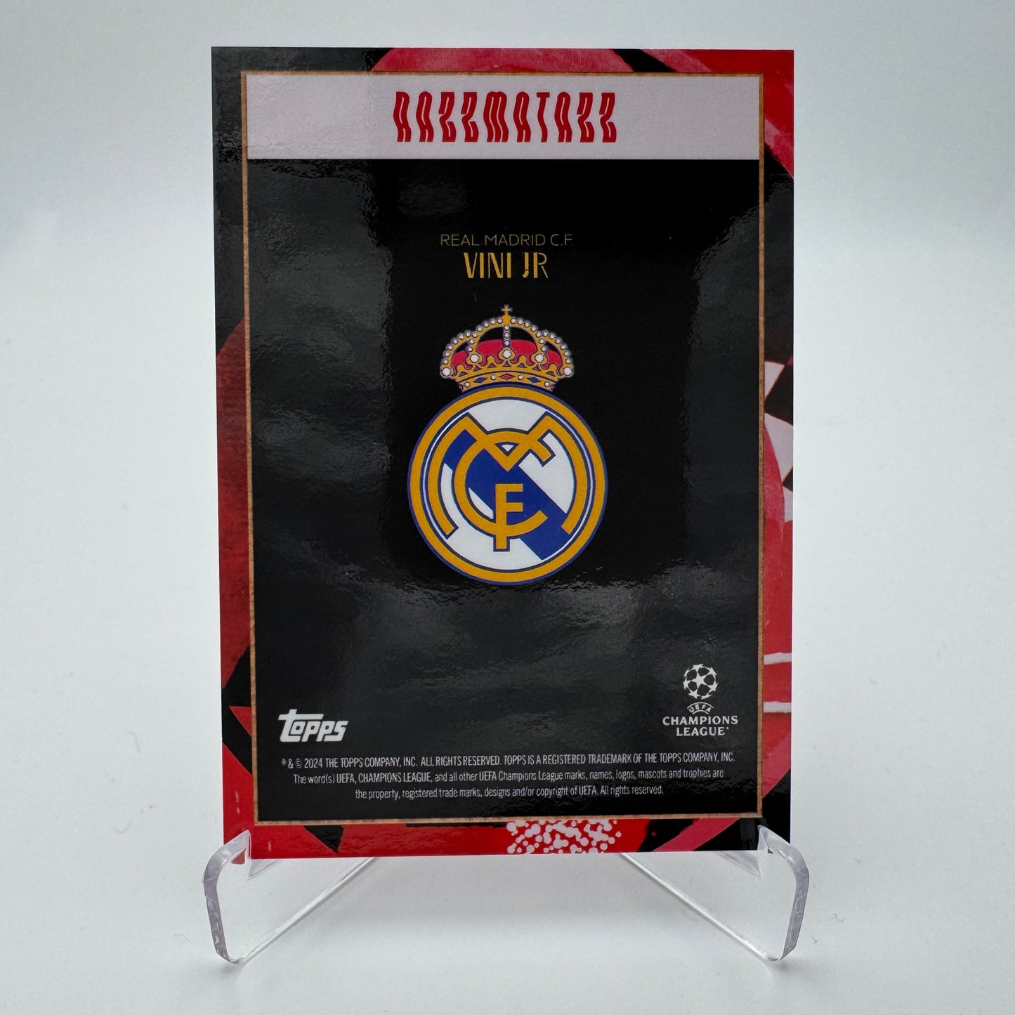 Vini Jr - Real Madrid - Topps Deco 2024 -  Razzmatazz 08/10 (SSP)