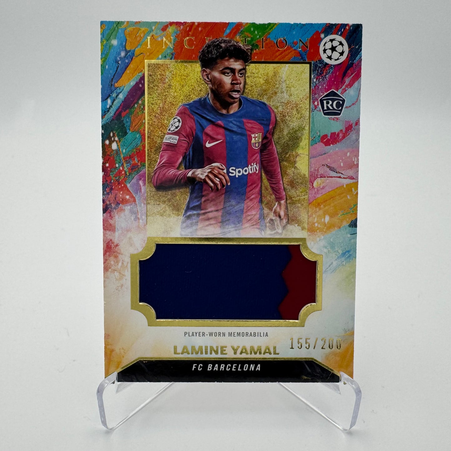 Lamine Yamal RC - FC Barcelona - Topps Inception UCC 23/24 - Relic Dual Color 155/200