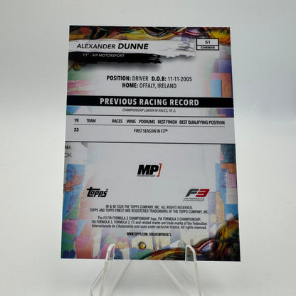Alexander Dunne - MP Motorsport - Topps Finest F1 2024 - 021/200
