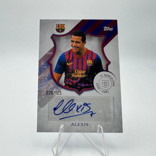 Alexis Sanchez - FC Barcelona - Topps Barcelona 125 - Auto - 026/125