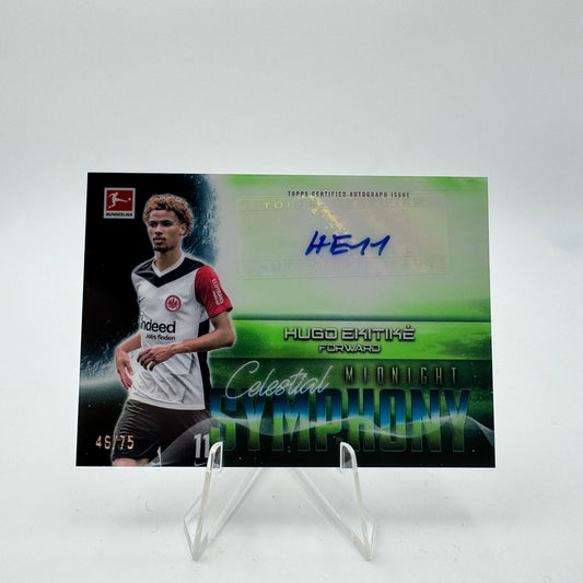 Hugo Ekitiké - Eintracht Frankfurt - Topps Midnight Bundesliga 24-25 - Autograph - 46/75