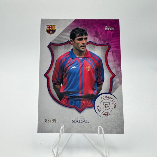 Nadal - FC Barcelona - Topps Barcelona 125 - 83/99