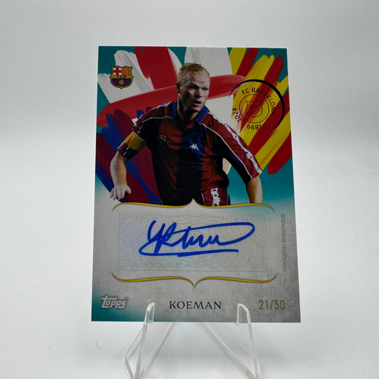 Koeman - FC Barcelona - Topps Barcelona 125 - Auto - 21/50
