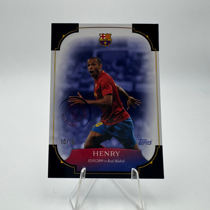 Henry - FC Barcelona - Topps Barcelona 125 - SP 10/10