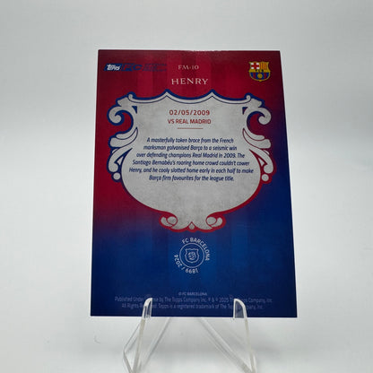Henry - FC Barcelona - Topps Barcelona 125 - SP 10/10