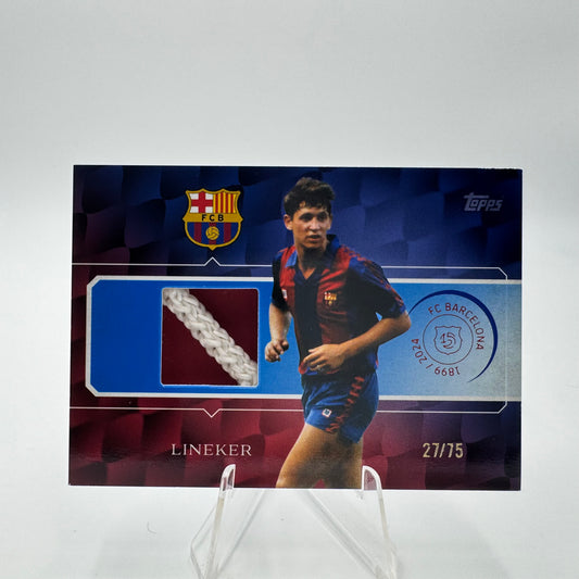 Lineker - FC Barcelona - Topps Barcelona 125 - Relic - 27/75