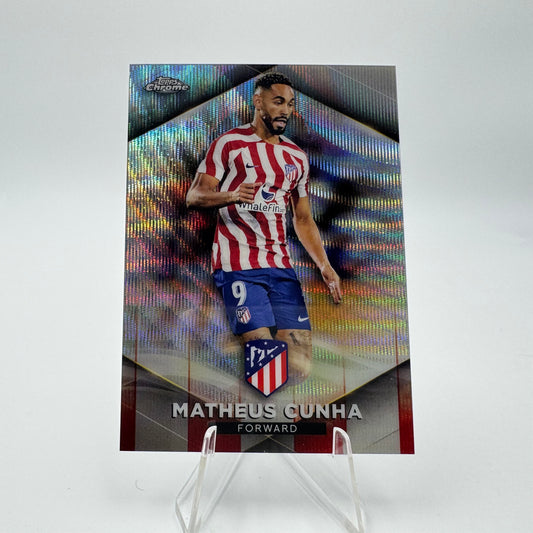 Matheus Cunha - Atletico de Madrid - Topps Chrome Atletico de Madrid - 47/49