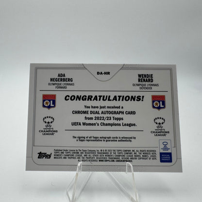 Hegerberg & Renard - Olympique Lyonnais - Topps Chrome UEFA WCL - Dual Auto - 01/10