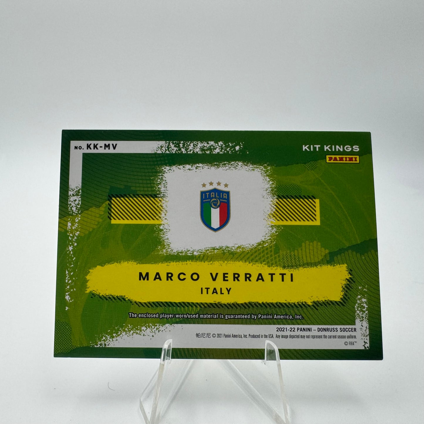 Marco Verratti - Italy - Panini Donruss Road to Qatar 22 - Relic - 1 of 1