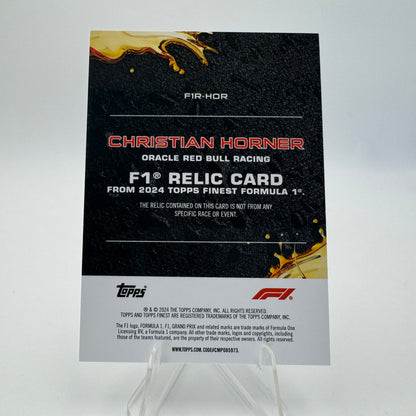 Christian Horner - Red Bull - Topps Finest F1 2024 - Relic 04/99