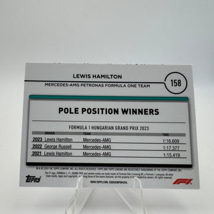 Lewis Hamilton - Mercedes - Topps Chrome F1 2024 - 01/75