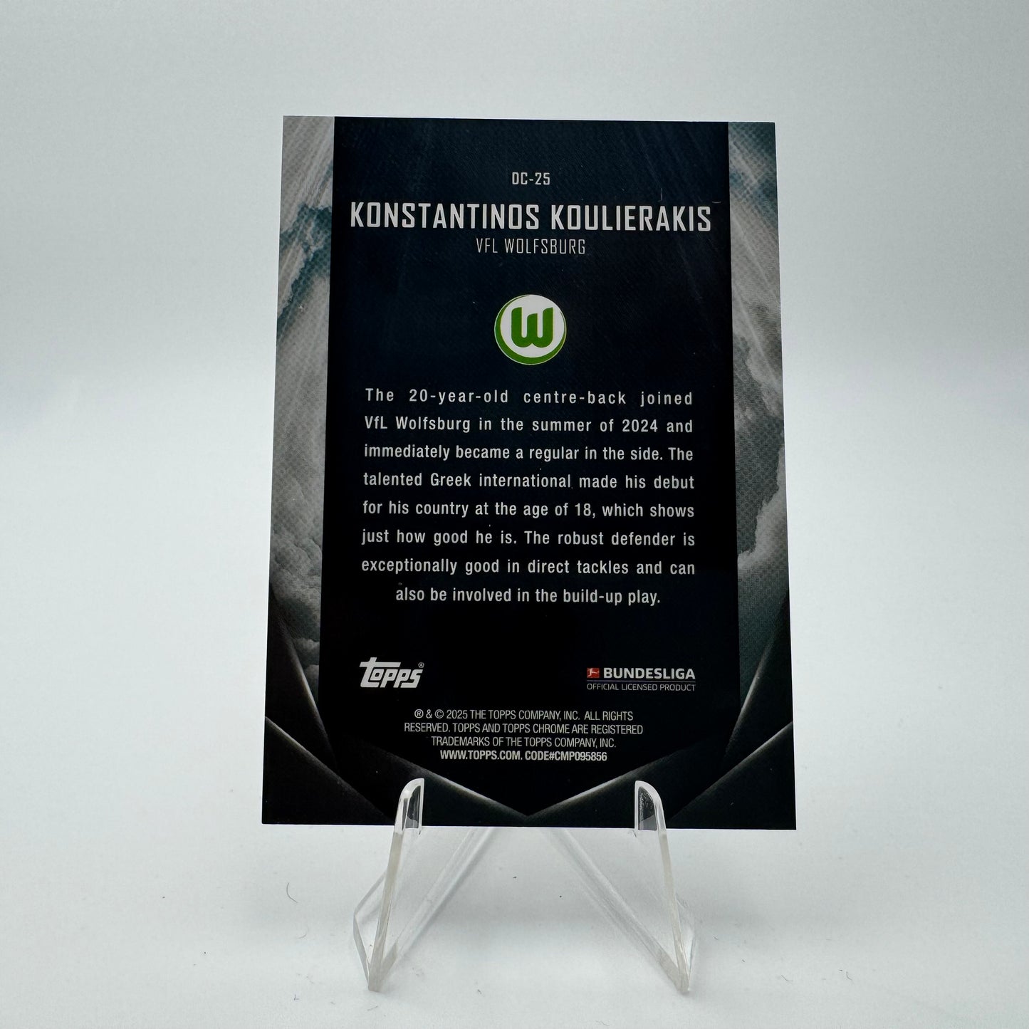 Konstantinos Koulierakis RC - VFL Wolfsburg - Topps Midnight Bundesliga 24-25 - Case Hit