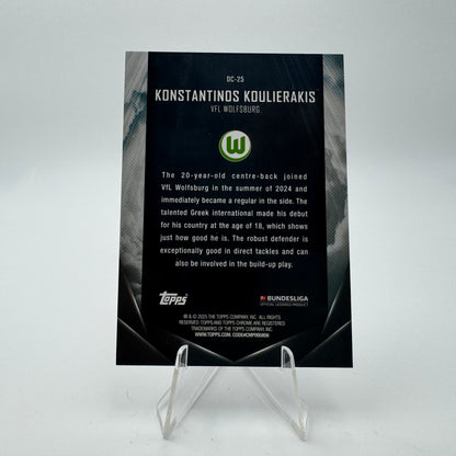 Konstantinos Koulierakis RC - VFL Wolfsburg - Topps Midnight Bundesliga 24-25 - Case Hit