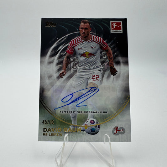 David Raum - RB Leipzig - Topps Bundesliga 60 Years Collection - Auto - 45/60