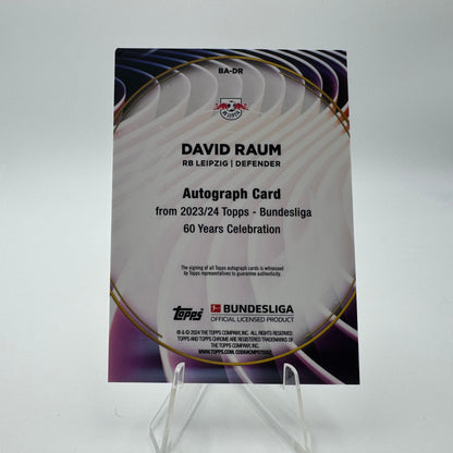 David Raum - RB Leipzig - Topps Bundesliga 60 Years Collection - Auto - 45/60