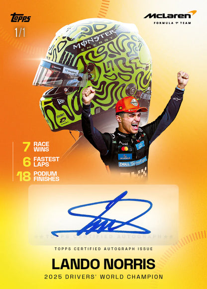 Topps McLaren Racing 2025 - Hobby Box