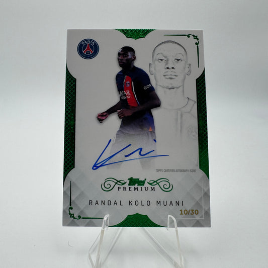 Randal Kolo Muani - Paris Saint Germain - Topps Premium PSG 2024 - Auto - 10/30