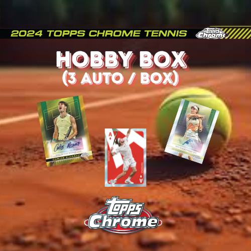 TOPPS CHROME TENNIS HOBBY BOX (3 AUTO)