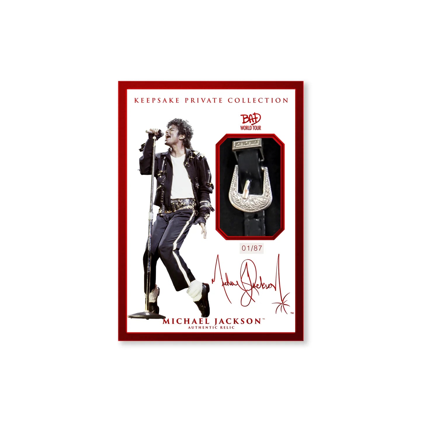 Keepsake Michael Jackson Bad World Tour - Hobby Box