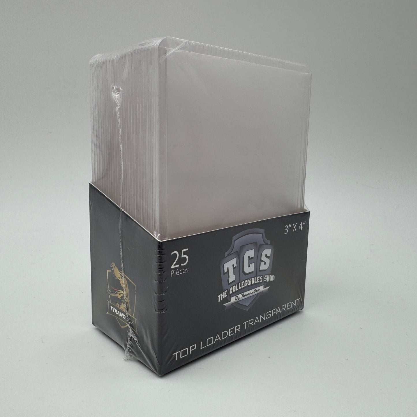 Top Loader Transparent TCS 3"x4" - Boite de 25 pièces