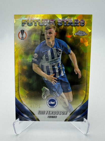 Evan Ferguson - Brighton & Hove Albion FC - Topps Chrome Sapphire UCC 2024 - 41/75