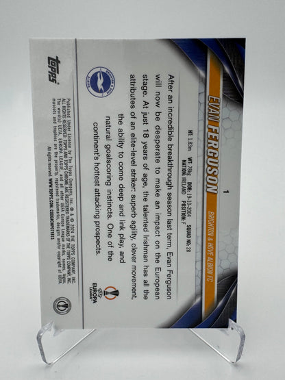 Evan Ferguson - Brighton & Hove Albion FC - Topps Chrome Sapphire UCC 2024 - 41/75