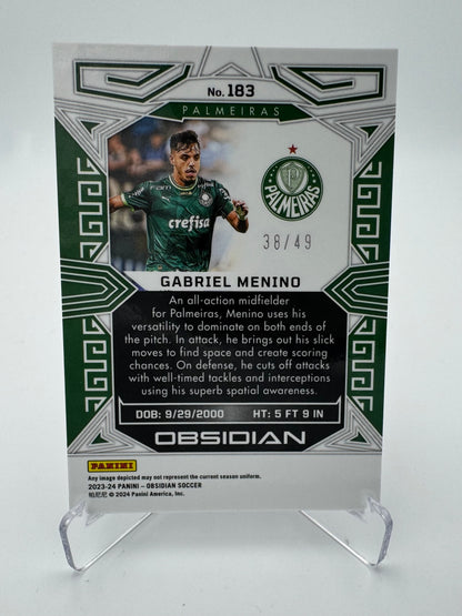Gabriel Menino RC - Palmeiras - Panini Obsidian 23/24 - 38/49