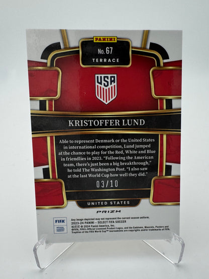 Kristoffer Lund RC - United States - Panini Select FIFA 23/24 - 03/10