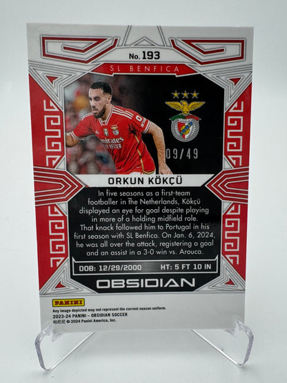 Orkun Kokcu - SL Benfica - Panini Obsidian 23/24 - 09/49