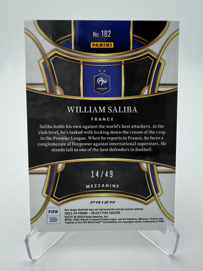 William Saliba - FRANCE - Panini Select FIFA 23/24 - 14/49