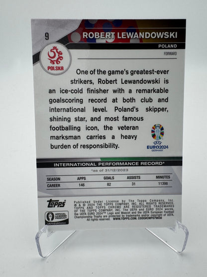 Robert Lewandowski - Poland - Topps Chrome Euro 2024 - 095/125