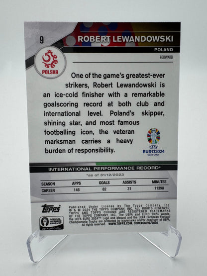 Robert Lewandowski - Poland - Topps Chrome Euro 2024 - 023/125