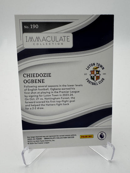 Chiedozie Ogbene RC - Luton Town FC - Panini Immaculate 23/24 - 51/60