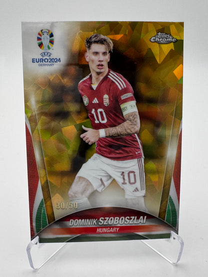 Dominik Szoboszlai - Hungary - Topps Chrome Sapphire Euro 2024 - 30/50