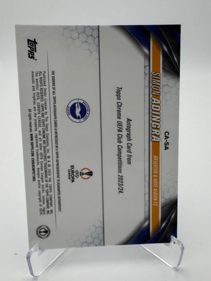Simon Adingra - Brighton & Hove Albion FC - Topps Chrome Sapphire UCC 2024 - Auto