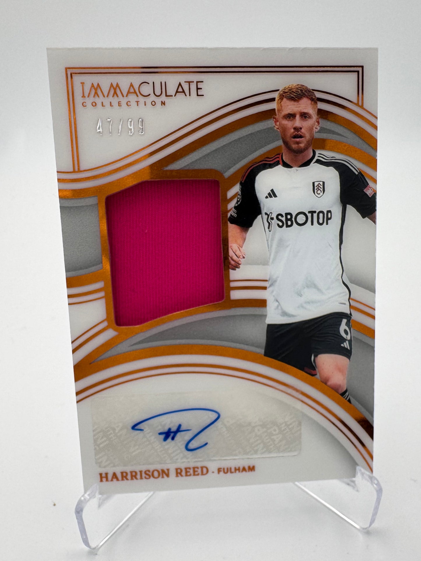 Harrison Reed - Fulham - Panini Immaculate 23/24 - Auto/Relic - 47/99
