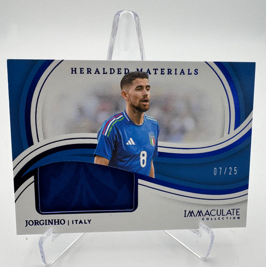 Jorginho- Italy - Panini Immaculate 23/24 - Heralded Materials - 07/25