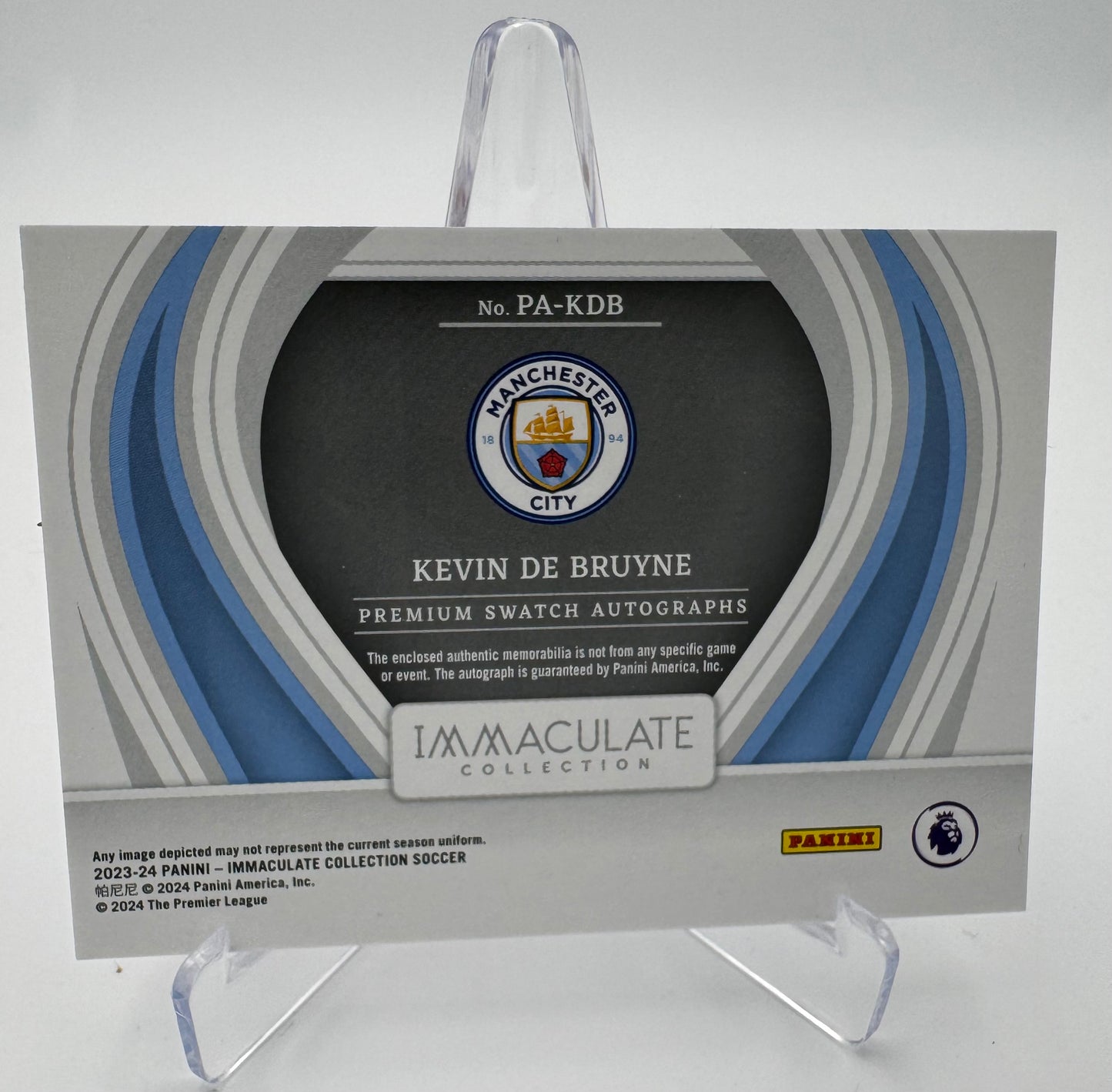 Kevin De Bruyne - Manchester City - Panini Immaculate 23/24 - Auto/Relic - 26/49