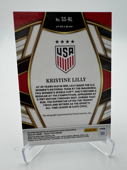 Kristine Lilly - United States - Panini Select FIFA 23/24 - Auto Red Variation