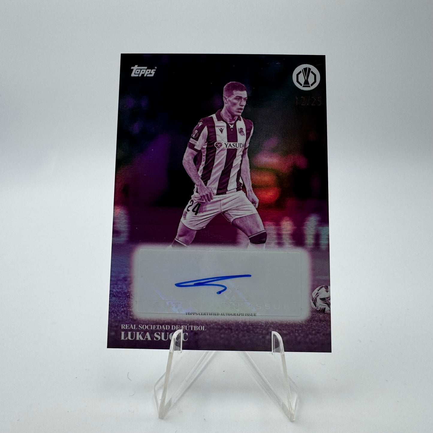 Luka Sucic - Real Sociedad De Futbol - Topps Simplicidad 2025 - Autograph - 12/25