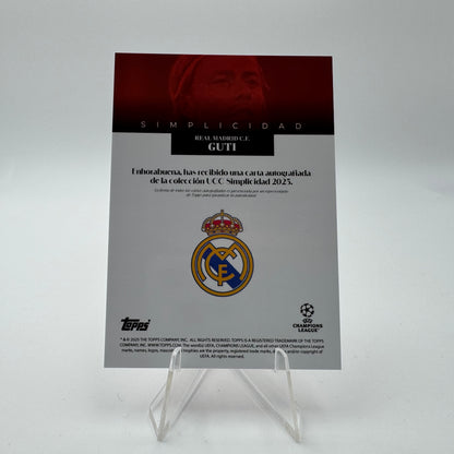 Guti - Real Madrid - Topps Simplicidad 2025 - Autograph - 04/10