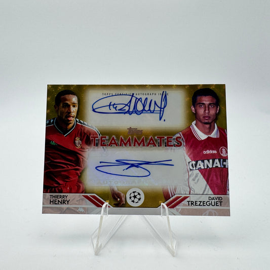 Thierry Henry / David Trezeguet - Monaco - Topps UCC 2024/25 - Dual Auto - 1/1