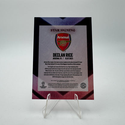 Declan Rice - Arsenal - Topps Summer Signings - Autograph - 04/25