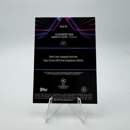 Alexander Isak - Newcastle United - Topps Chrome UCC 2024 - Autograph Black Lazer 021/150