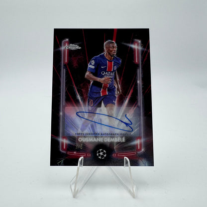 Ousmane Dembele - Paris Saint Germain - Topps Chrome UCC - Autograph Black Lazer 3/5