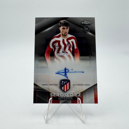 Sergio Diez RC - Atletico de Madrid - Topps Chrome Atletico de Madrid - Autograph 11/75