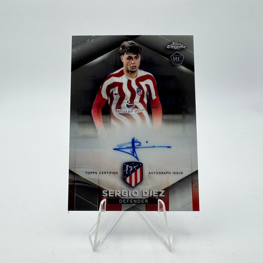 Sergio Diez RC - Atletico de Madrid - Topps Chrome Atletico de Madrid - Autograph 11/75
