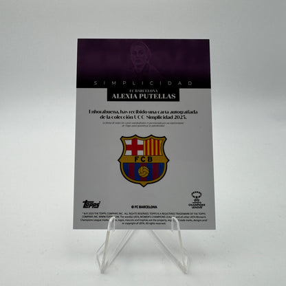 Alexia Putellas - FC Barcelona - Topps Simplicidad - Autograph 01/25